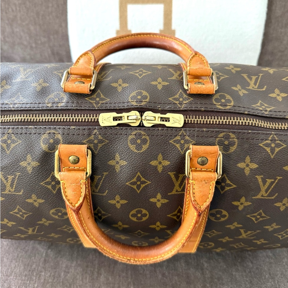 Authentic Louis Vuitton Keepall 45 travel duffel bag  M41428 monogram - Picture 4 of 16